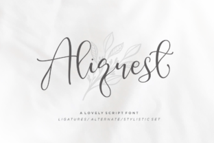Aliquest Script: A Modern Typeface for Digital Design