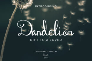 Dandelion Script: A Handwritten Font for Crafters