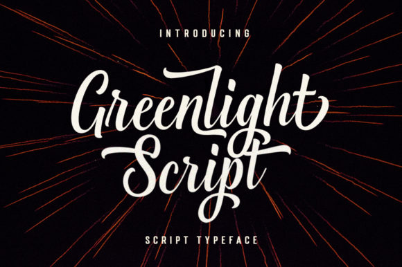 Greenlight Script: A Vintage Font for Crafters