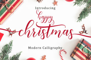 Happy Christmas Script Font for Crafters