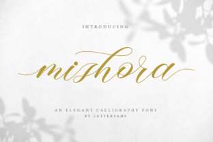 Mishora Script: A Romantic Font for Crafters
