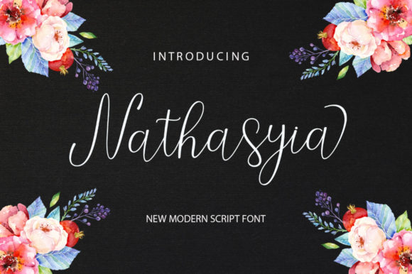 Nathasyia Script: A Modern Typeface for Editorial Design