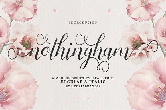 Nothingham Script: A Modern Typeface for Makers